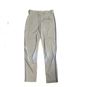 Nike Baseball Pants Gray Blue Stripe Men’s Small